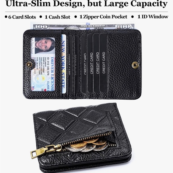 BNWT Women wallet black RFID blocking - Picture 3 of 3